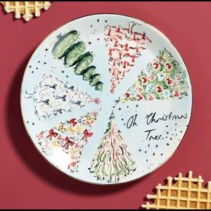 COPY - Brand new. Anthropologie Susannah Garrod 'Tis The Season Dessert Plate.